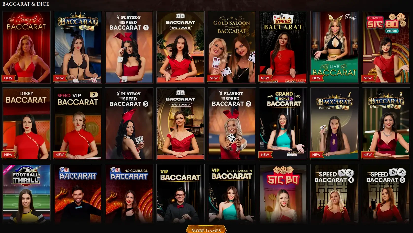 Panoramica dei giochi disponibili su Spinmama casino online